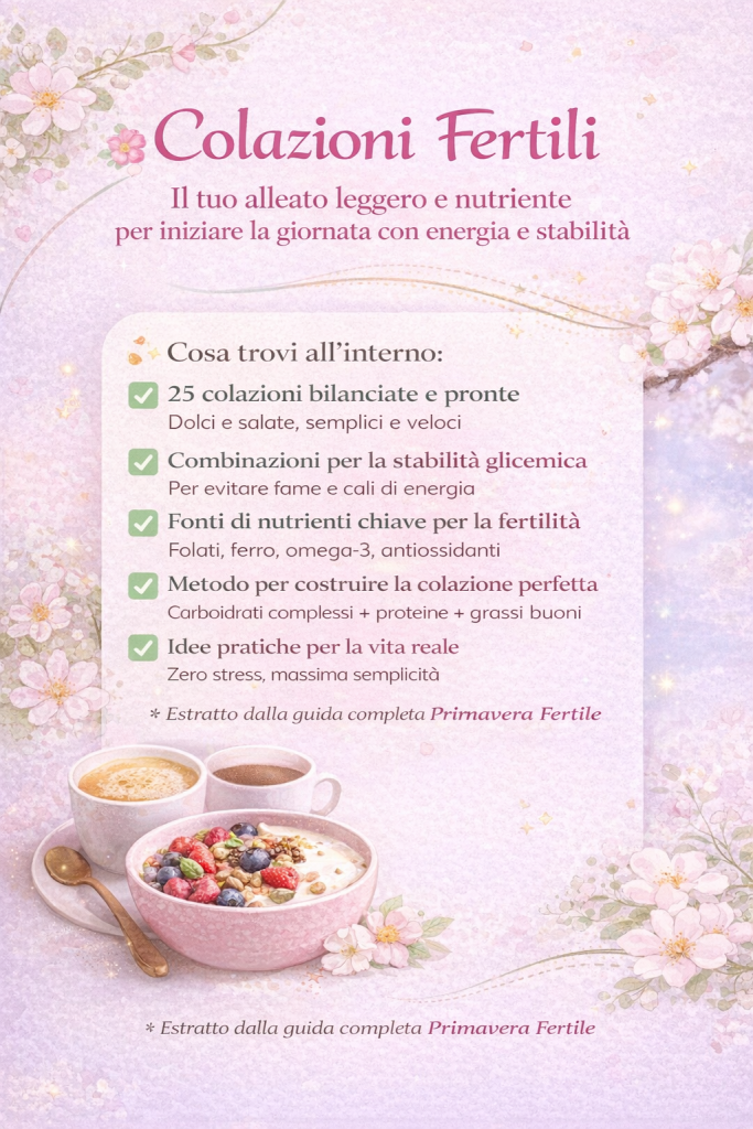 Colazioni per la fertilità - estratto Primavera Fertile (Ebook)