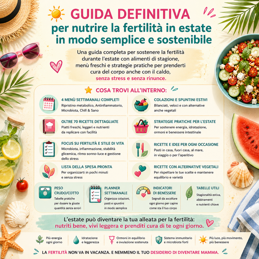 Estate Fertile: menù per la fertilità (Ebook)
