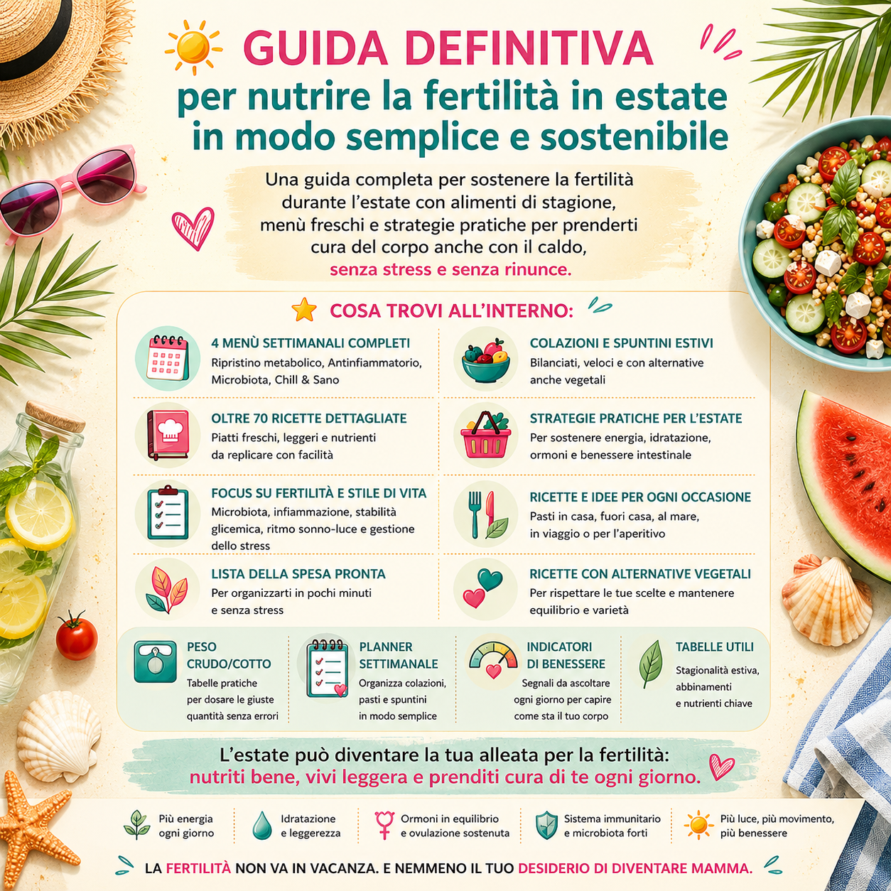 Estate Fertile: menù per la fertilità (Ebook)