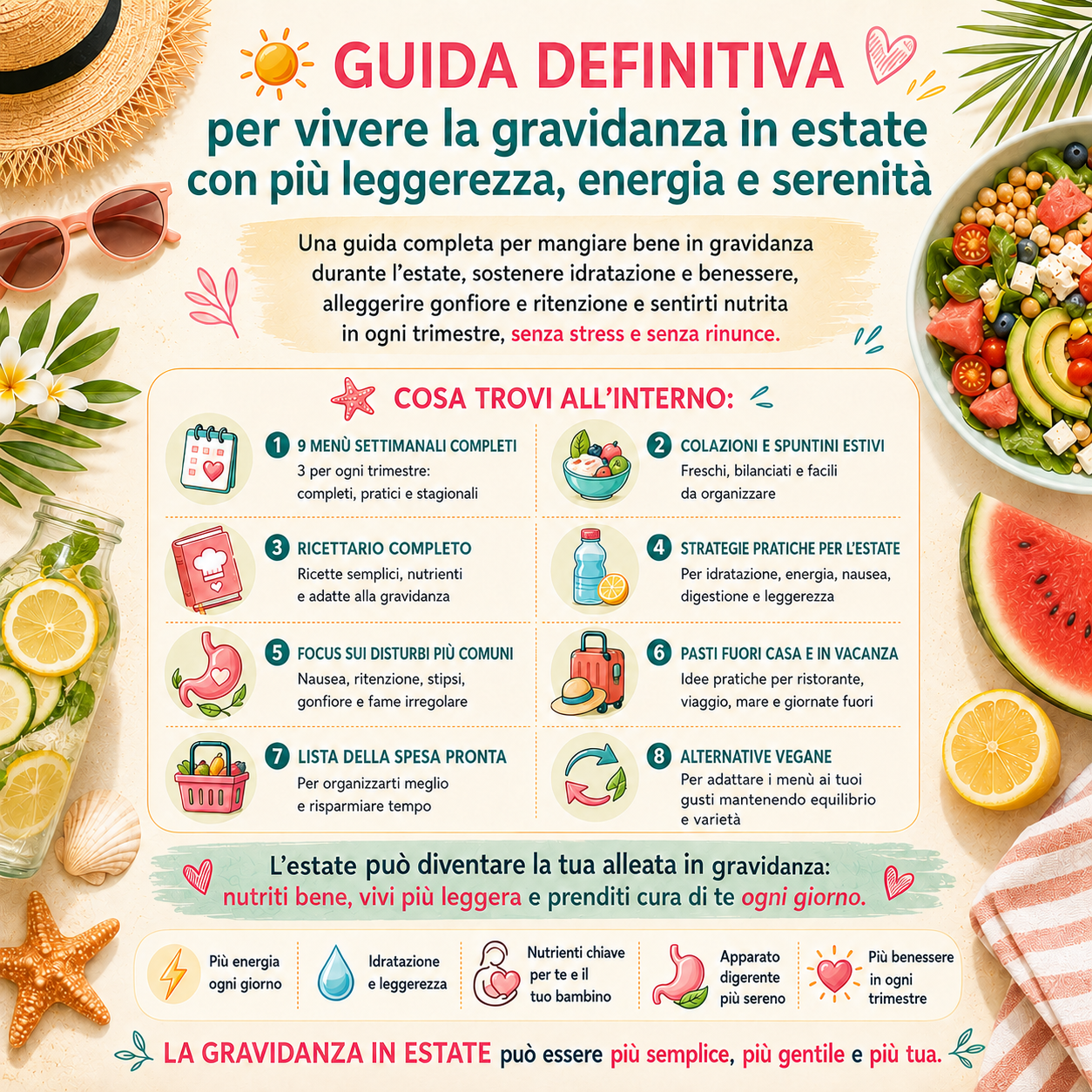guida menù gravidanza estiva